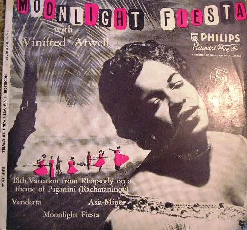 7inch Record WINIFRED ATWELL - Moonlight Fiesta BBE12066 Philips 1956 UK Jazz Used