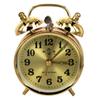 Horseshoe Mechanical Gold Alarm Clock Manual Wind Up Vintage Metal Clock Cute