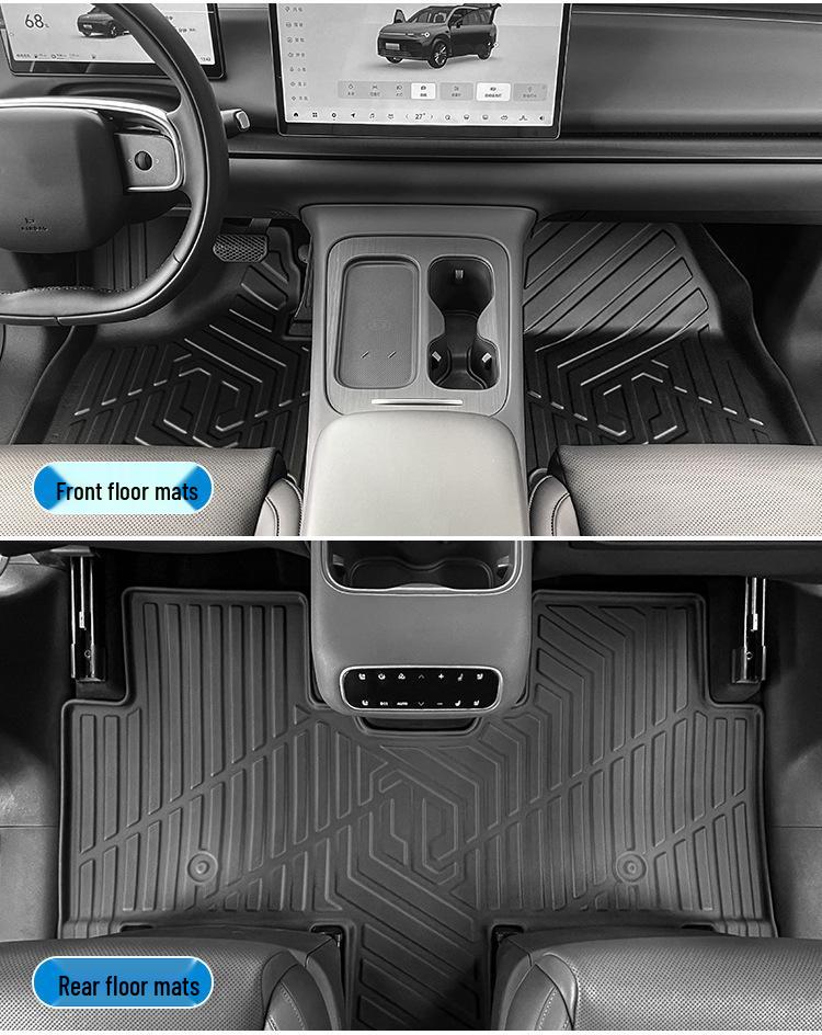 Специальные коврики для пола и багажника из ТПЭ для Leapmotor C16 2024-2026, износостойкие и разработанные специально для автомобиля.