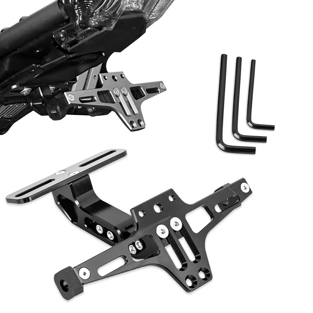 For Yamaha MT07 MT10 For Kawasaki Z750 Z800 For BMW R1200 Accessories Motorcycle License Plate Holder and LED Turn Signal Light