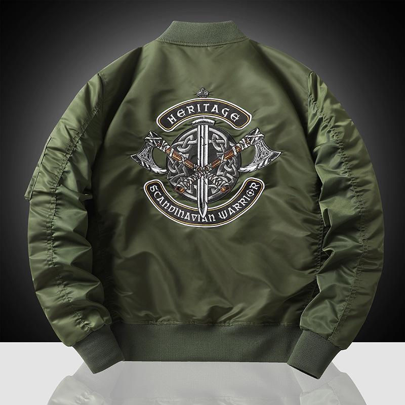 Куртка спецодежды Air Force Ma1 Куртка-бомбер Мужская бейсбольная форма с вышивкой Куртка