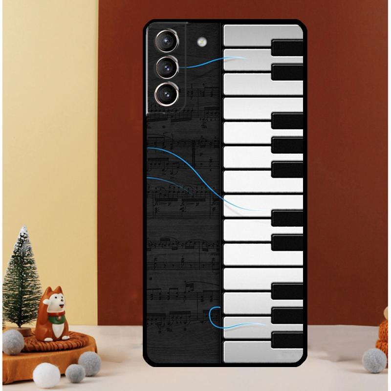 Музыкальный чехол 'Клавиши пианино' для Samsung Galaxy S24 S26 Ultra S22 S23 S25 Ultra S20 S21 Plus S10 S25 FE Чехол Funda
