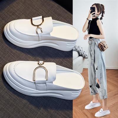 Полутапочки Кожаные сандалии Лоферы