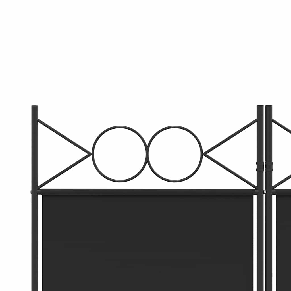 Vidaxl Parawan 6-Panelowy, Czarny, 240X220 Cm, Tkanina