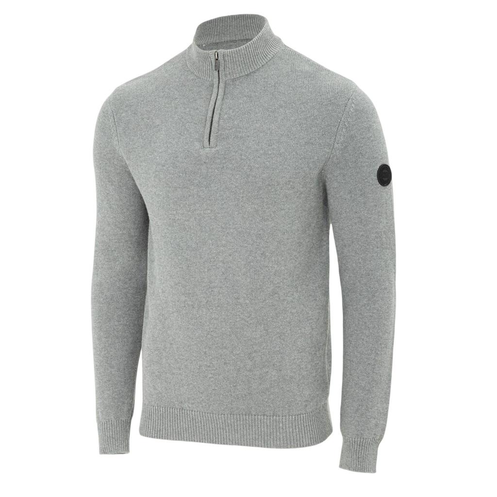 Firetrap Mens Cotton Quarter Zip Snug Fit Casual Jumper