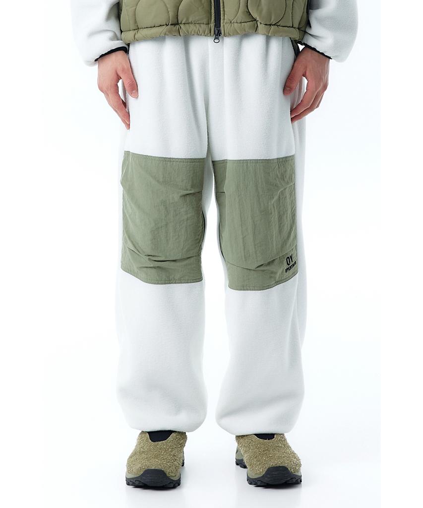 OHY B.S Fleece Pants-Ivory/Khaki