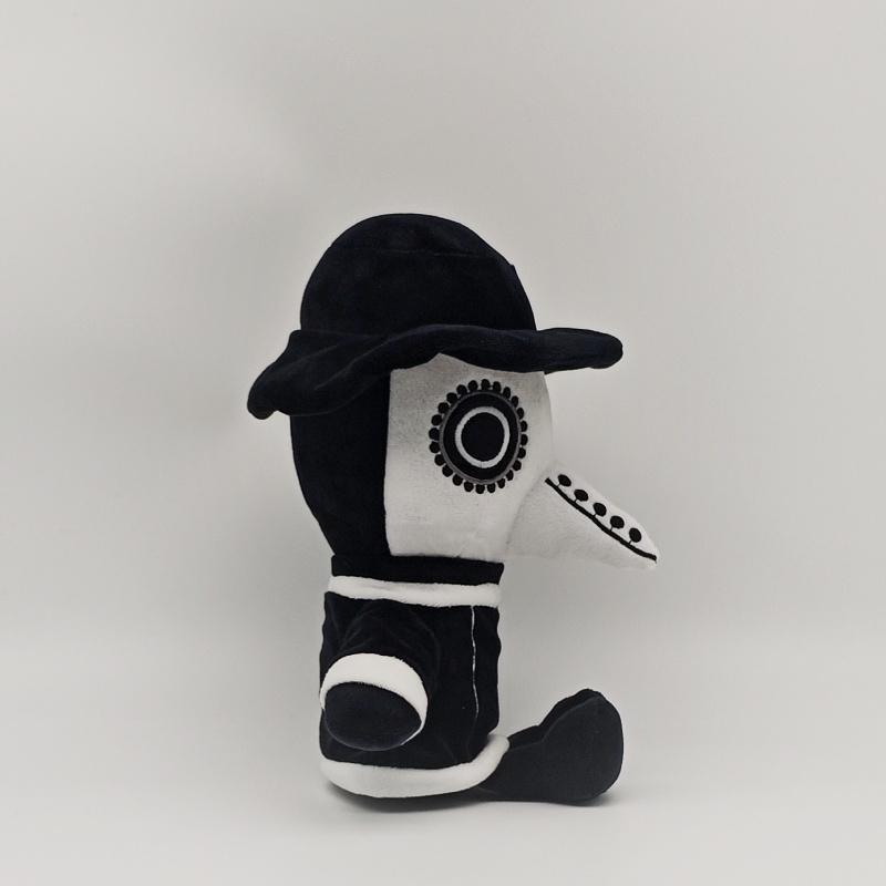 TreasuringU Black Plague Doctor Plush Toy Happy Halloween Plague Crow Stuffed Dolls Halloween Birds Toy Gift Idea ideal for Kids