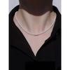 Glanz Pearl Necklace 4mm Pearl Silver Necklace (Silver925)