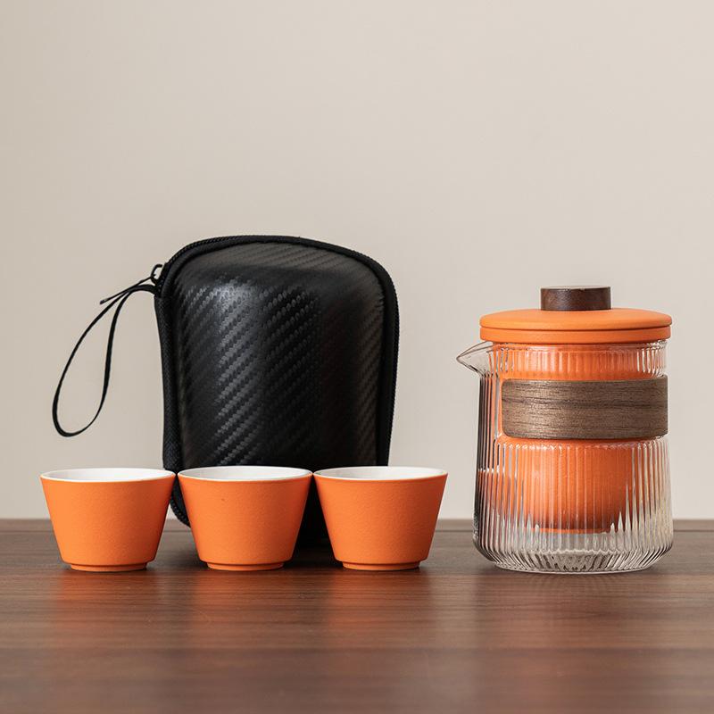 Портативные дорожные наборы посуды для чая Kung Fu Tea Maker Kuaike Чашка На открытом воздухе Портативный Мини Роскошный Праздничный Подарок Набор для чая