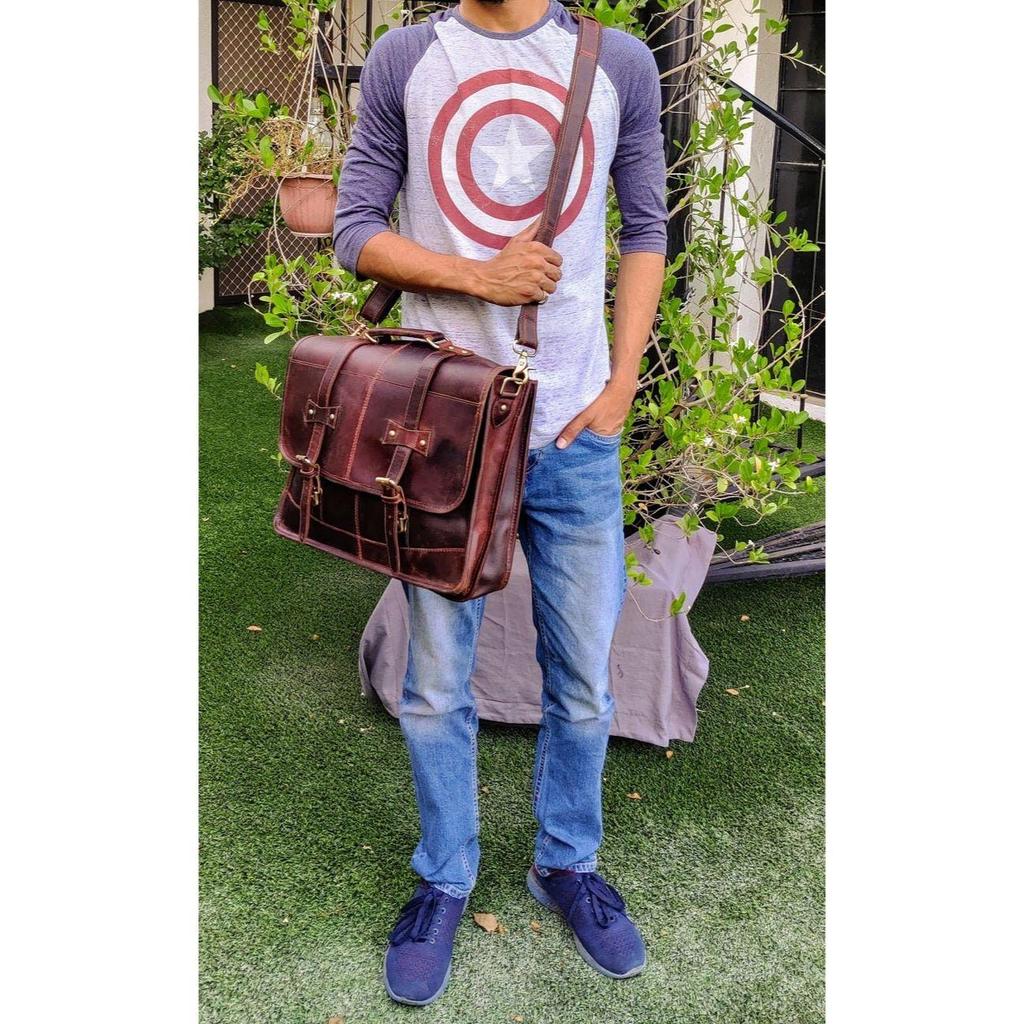 16-дюймовая кожаная сумка-мессенджер, кожаная сумка для ноутбука, сумка через плечо, сумка для ноутбука через плечо, сумка-мессенджер, подарок на женский день