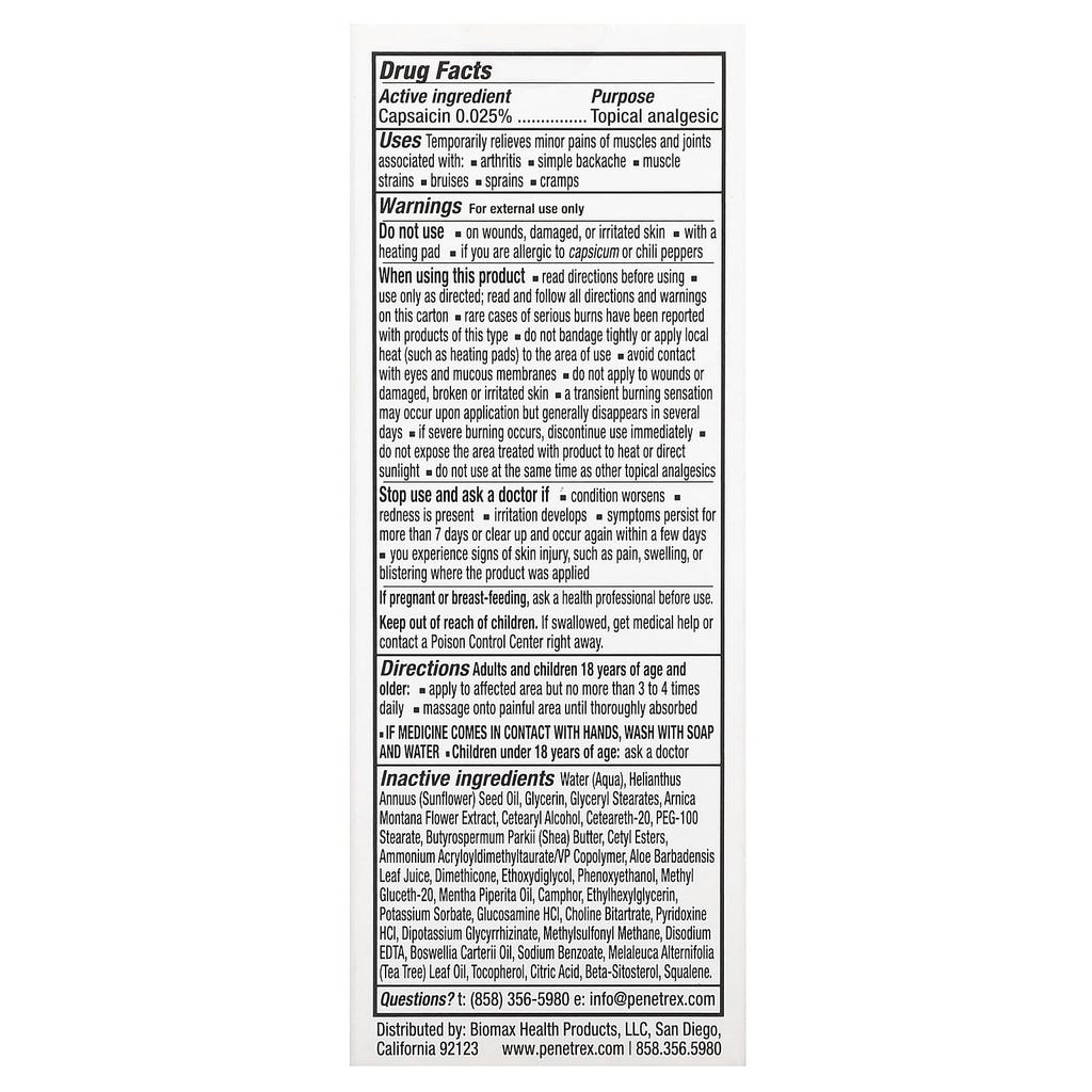 Penetrex Arthritis Pain Relief, 2 Oz (57 G)