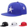 Five-pointed Star Embroidered Flat Brim Baseball Cap Men's and Women's Outdoor Sports Events American Truck Driver Hat Net Hat C