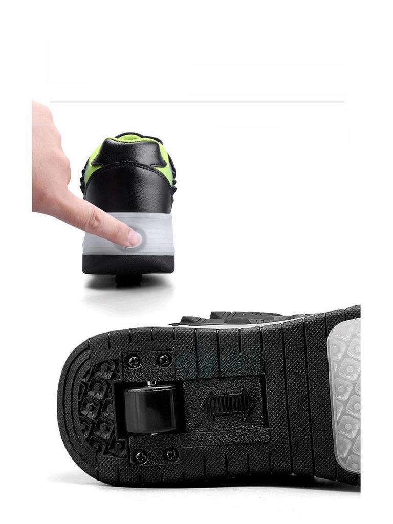 Детские велотуфли для девочек с мигающими огнями и функцией выдвижной зарядки.