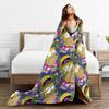 Soft Cozy Blanket Picnic Crazy Homer S-Simpsons Throw Blanket Print  Bedspread For Home Decor