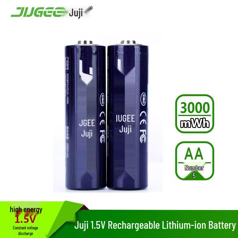 Juji Mai 3000 мАч AA 1,5 В Перезаряжаемый литиевый аккумуляторный блок для KTV микрофонов