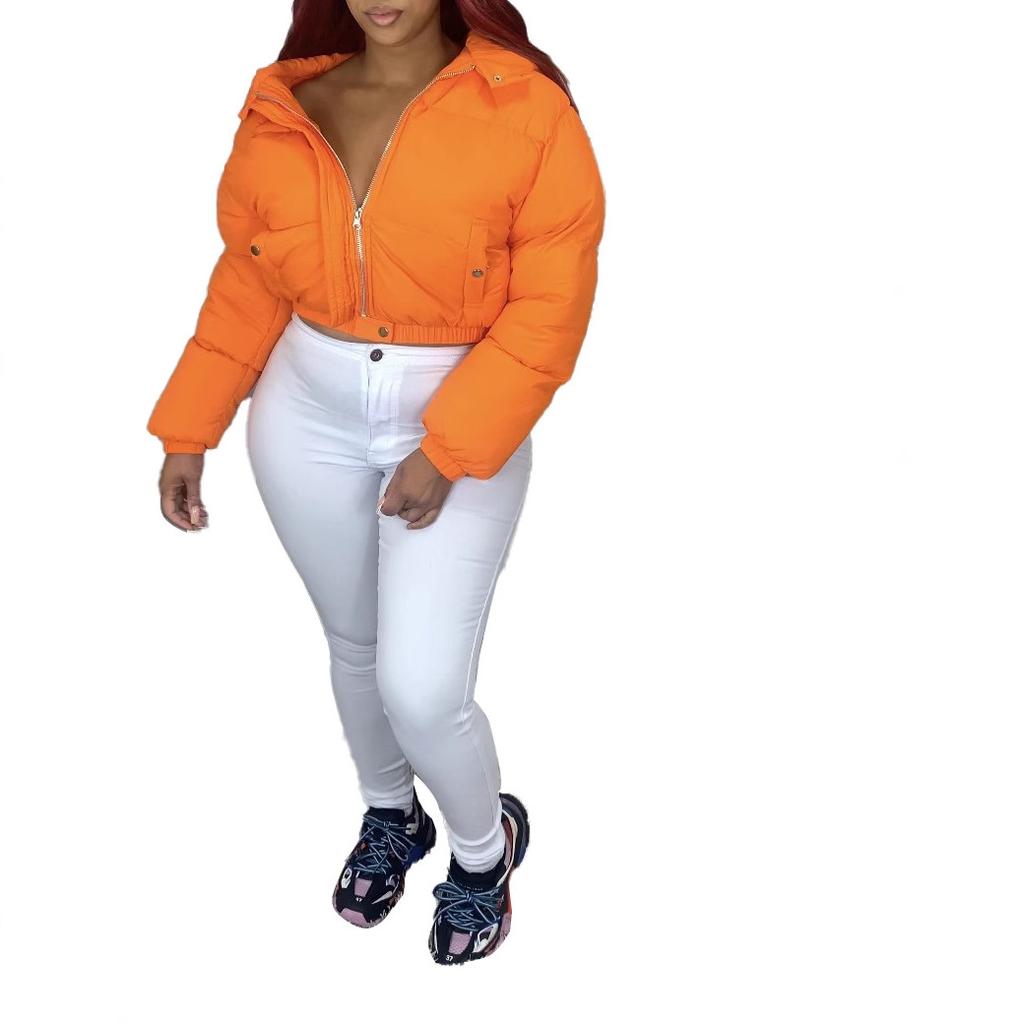 Европейская и американская женская одежда, модные осенне-зимние новые куртки с хлопковой подкладкой, одежда с капюшоном