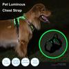 1 Set Luminous Pet Harness Rechargeable LED Lighted Dog Harness Adjustable Glowing Pet Chest Strap for Night Walking