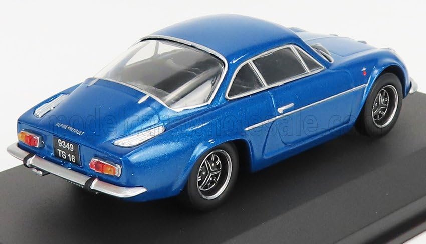 Миниатюрная модель автомобиля Renault Alpine A110, масштаб 1:43, 1969 г. (Черные колеса) с чехлом