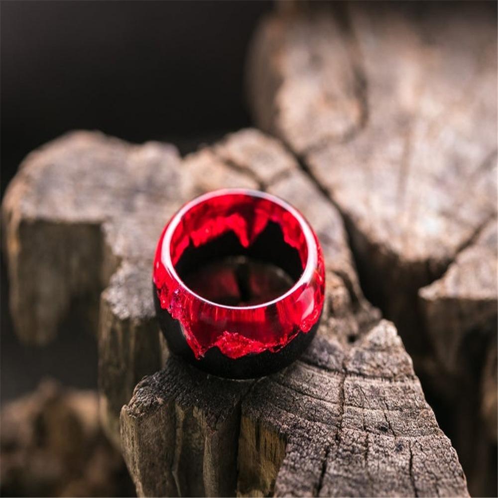 JMXD-Wood Ring Feature Ring Смола Ring Luminous Ring, Fashion