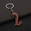 Hollow King Cobra Key Ring Fangs Car Key Chain Bag Ornament King Cobra Keychain  Hanging Accessory