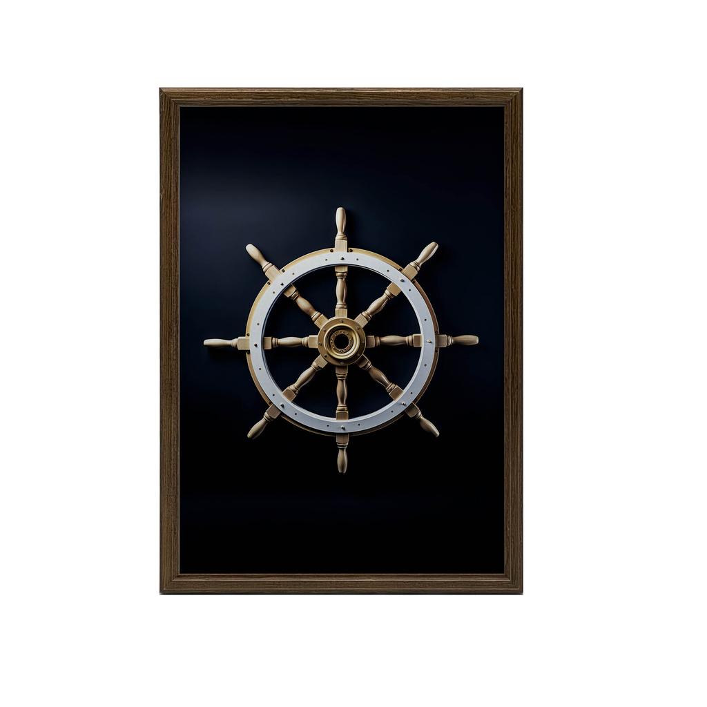 Navigational Elegance Navigational Elegance, 40X50 Cm, Black Aluminum Frame, 230 Gsm Matte Paper
