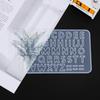 Keychain Resin Crafts Crystal Silicone Mould Casting Molds Letters Resin Mold Jewelry Making Tools