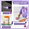 Многоцветная ручка медсестры 6 в 1, портативный набор ручек медсестры, безопасный набор выдвижных шариковых ручек, работа медсестры