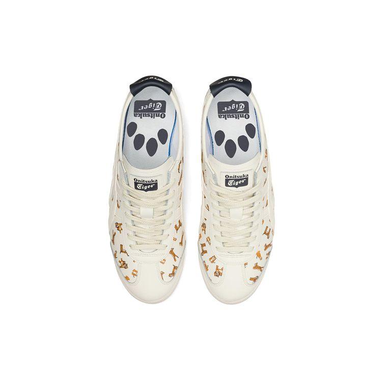 ONITSUKA TIGER Кроссовки Mexico 66 из искусственной кожи с тигровым принтом, комфортные, низкие, унисекс, молочно-белые, 1183B785-100