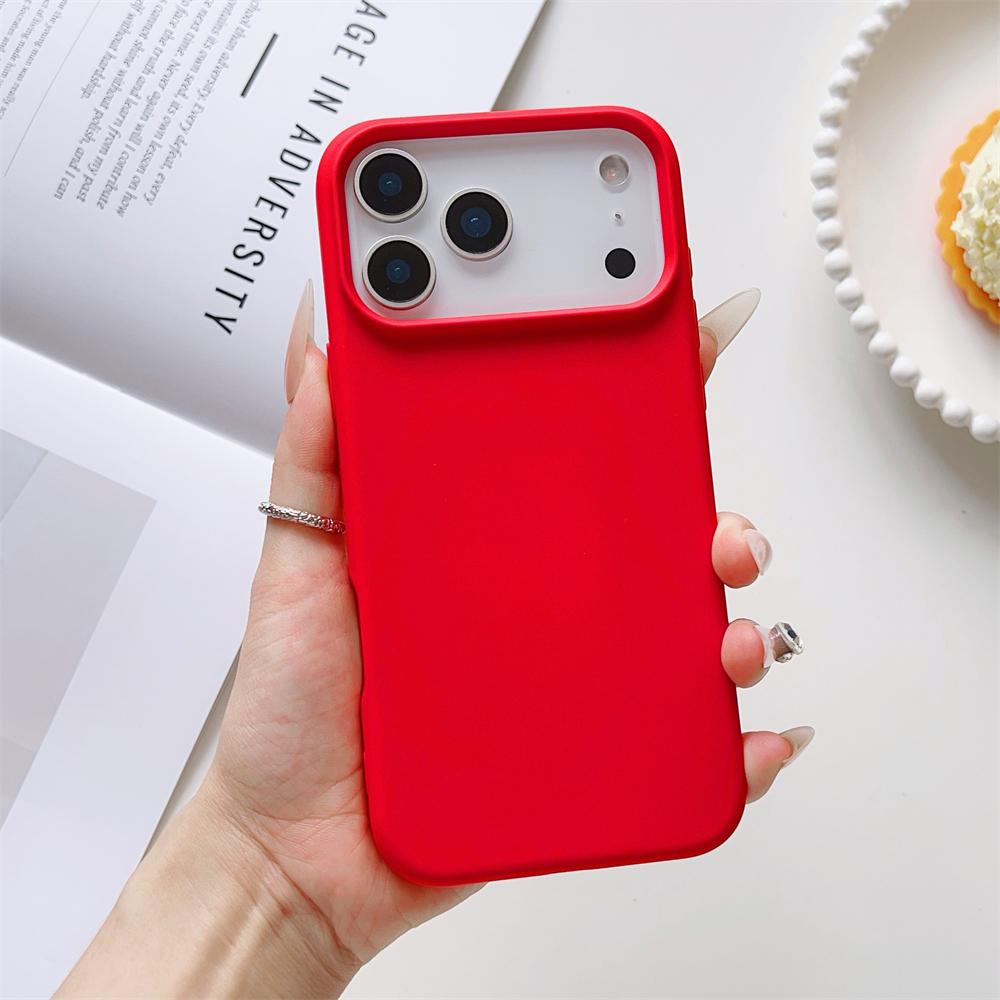 Матовый Чехол Конфетного Цвета для iPhone 17 Air 16 16E 15 Pro Max Жидкий Силикон Ударопрочный Защитный Ощущение Кожи Прочный Чехол