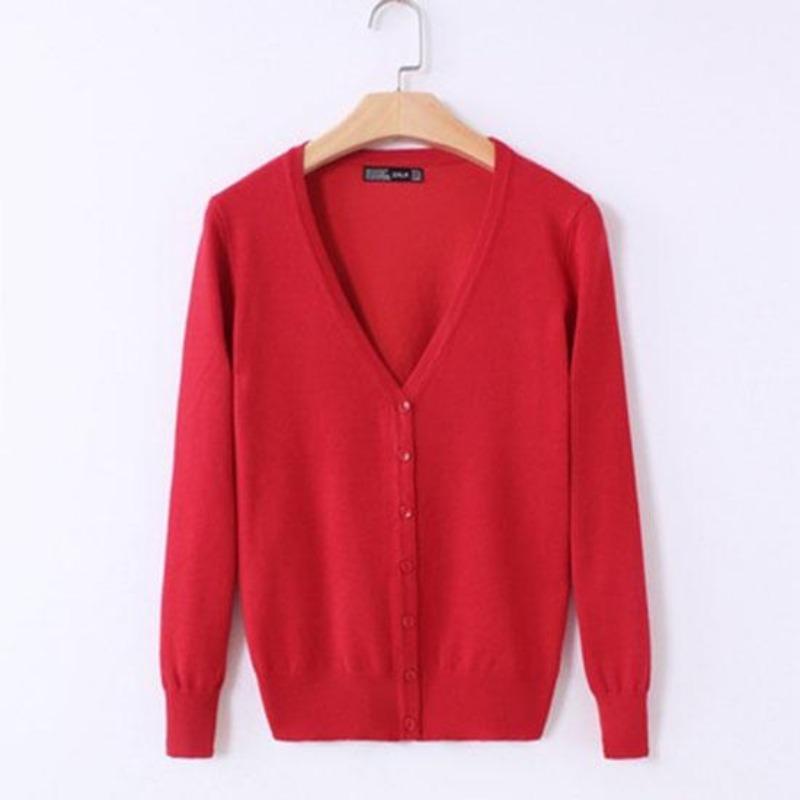 European and American Autumn Women's Thin Sweater Women's Knit Sweater Cardigan Shawl Long Sleeve V-neck Short Coat