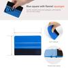Automotive Window Tint Tools 11Pcs Pro Vinyl Wrap Applicator Tool Kit with Felt Squeegees Precision Cutting Knife Vehicle Decal Smoothing Scraper