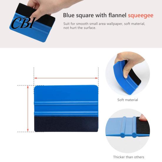Automotive Window Tint Tools 11Pcs Pro Vinyl Wrap Applicator Tool Kit with Felt Squeegees Precision Cutting Knife Vehicle Decal Smoothing Scraper