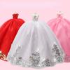 30CM Mini Doll Collection Clothes Girls Toy 3D Big Eyes BJD Princess Full Outfits Wedding Dress Collection Childrens Doll Gift