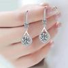 S925 Sterling Silver 1-2 Carat Moissanite Water Drop Earrings High-End Design Cute Casual Decoration For Girlfriend