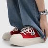 Men's thick-sole canvas casual shoes Four season new fashion soft-sole light breathable outdoor walking shoes comfort board shoe