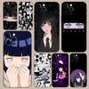 Чехол для телефона H-Hinata Anime H-Hyuga Для iPhone 16,15,14,13,12,11,Pro,X,XS,Max,XR,Plus,Mini Мягкий Черный Чехол