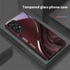 Чехол для телефона из закаленного стекла с рисунком потока воды для Samsung Galaxy S 8 9 10 20 Plus 21 FE 22 23 24 Ultra S7 Edge, черный, твердый