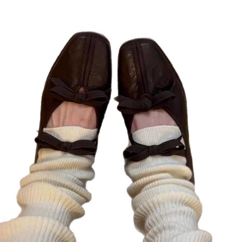 Мода Горячие Продажи 2025 Новый Стиль Женские Балетки Лоферы Обувь Летние Сандалии с Квадратным Носком Модные Женские Сандалии Тренд Бренд Zapato De Mujer