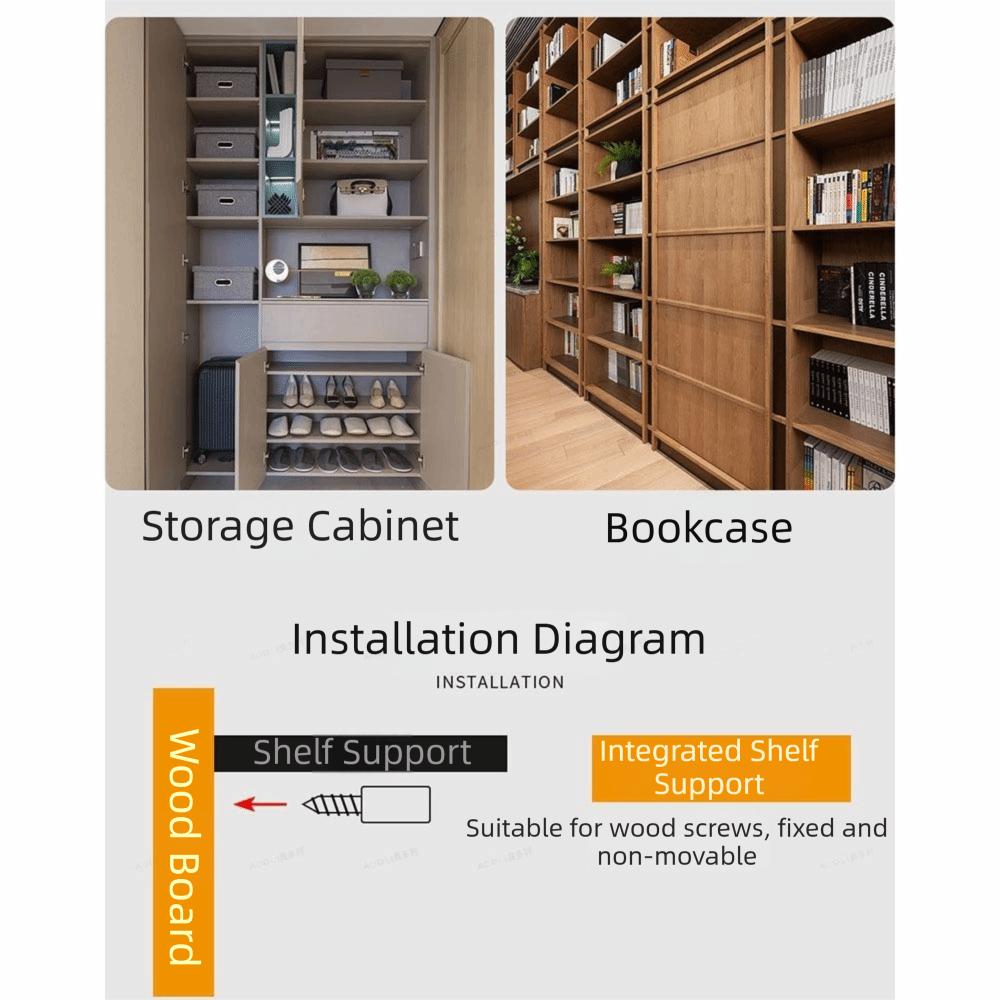 100Pcs Anti-Slip Rubber Sleeve Laminate Support Screw Multifunction Integrated Screw Set Shelves