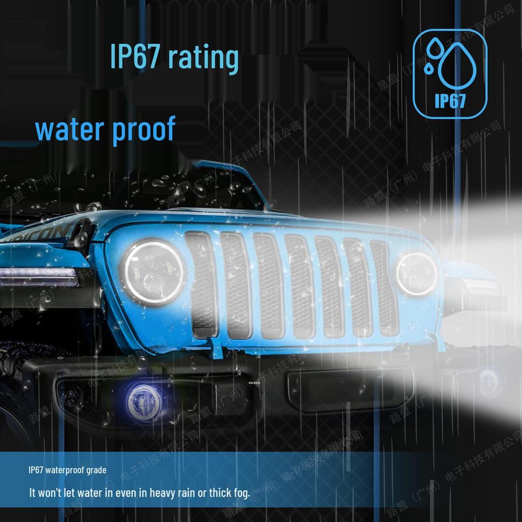 7-дюймовая светодиодная фара для Wrangler, мотоцикла или внедорожника