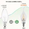 Zohadtak LED Edison Bulbs, Chandelier Bulbs, 60W Equivalent, 720lm, E12 6W, Retro Bulbs, Frosted Glass, Non-Dimmable, 2700K Warm White, PSE