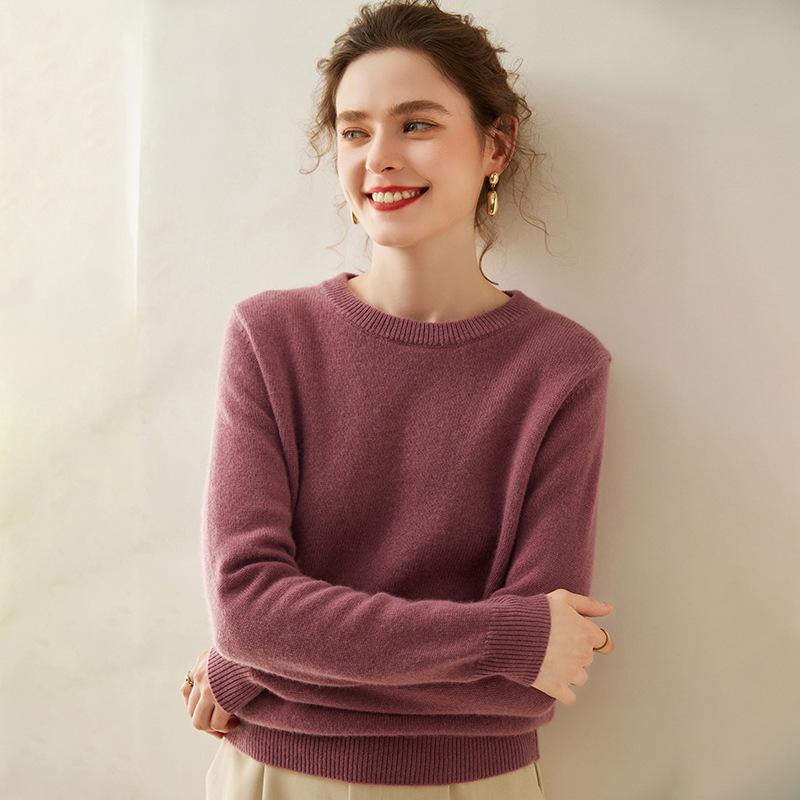 Plus Size Women's Thick Cashmere Raglan Sleeve Sweater