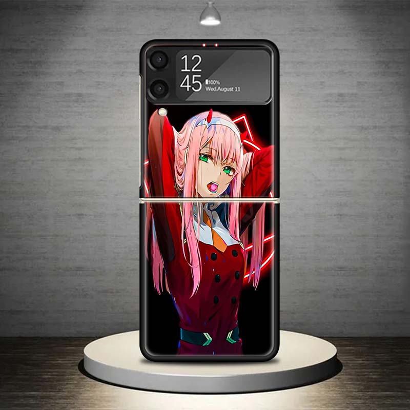 Чехол для телефона с аниме Darling In The FranXX для Samsung Galaxy Z Flip 7 6 5 4 3 5G Ударопрочный чехол Z Flip7 Flip6 ZFlip5 Flip3 Flip4