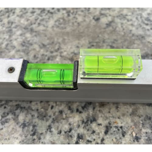 Cluoling Mini Levels, Pack of 4, Portable Level, Bubble Level, Bubble Layout Tool, Waterproof, Compact, High Precision, Inclination Measurement, Carpe