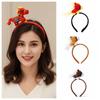 Mascot Horse Hair Hoop Cartoon Plush Horse Headband Exquisite New Year Headband  Women