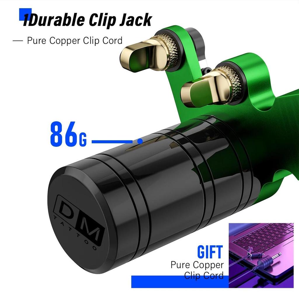 Мощная роторная тату-машинка с прямым приводом, бессердечный двигатель, принадлежности для татуировки, 10 В, 10000 об/мин, лайнер и шейдер