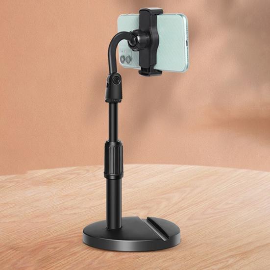 Mobile Phone Holder Universal Table Cell Phone Stand Retractable Adjustable Phone Mount for Live Broadcast Video