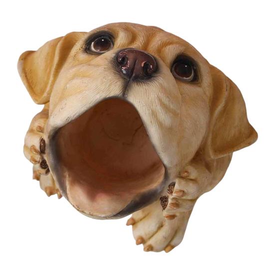 Милая подставка для ручек в виде щенка, смола, настольный органайзер для канцелярских товаров, мини-собачка, настольное украшение, креативный подарок для студентов, офис