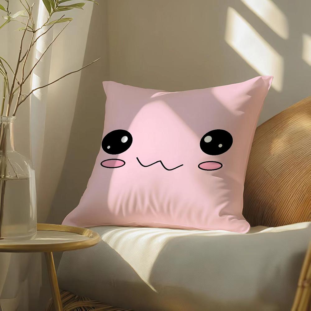 Animal Facial Portraits Pillow Case DoubleSided Plush Sofa Cushion Covers Organic Breathable Invisible Zipper