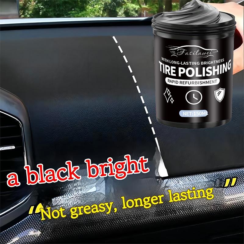 1pc 150G Car Leather & Plastic Repair Paste - Restores Black Gloss to Automotive Care Products, Plastic & Artificial Leather Res
